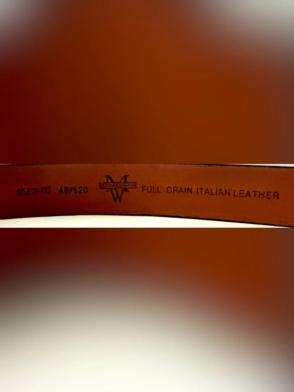 Men's Wearhouse Full Grain Italian Black Leather Belt
